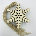 Креативная деревянная снежинка, новогодняя елка, украшение для дома, ручной работы, сделай сам, снежинка, кулон